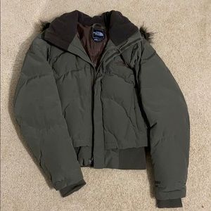 Army Green North Face jacket!